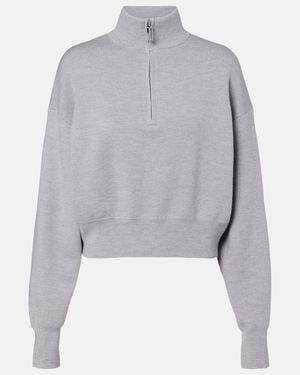 Victoria Beckham Pullover Aus Einem Wollgemisch - Grau