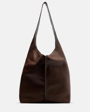 The Row Schultertasche Bindle Medium Aus Leder - Braun