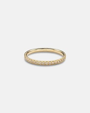 Sydney Evan Ring Eternity Aus 14Kt Gelbgold Mit Diamanten - Mettallic