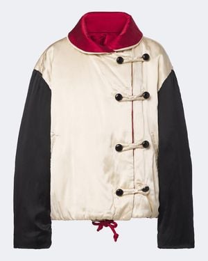 Isabel Marant Bleza Reversible Silk Satin Jacket - Natural