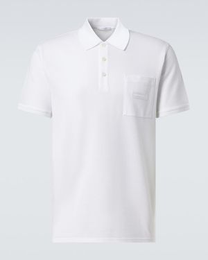 Givenchy Polohemd Aus Baumwoll-Pique - Weiß