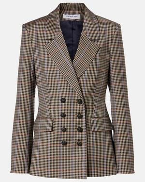 Veronica Beard Claude Checked Blazer - Brown