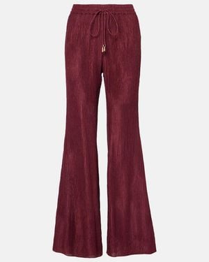 Gabriela Hearst Claude Silk Flared Trousers