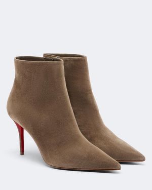 Christian Louboutin Botines Miss Z De Ante - Marrón