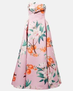LEO LIN Nora Floral Cocktail Dress - White