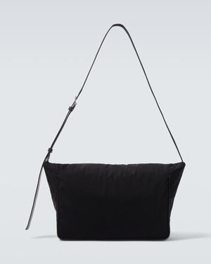The Row Schultertasche Lloyd Mit Leder - Schwarz