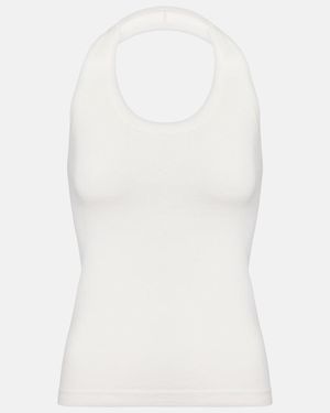 Extreme Cashmere N°409 Jerry Cotton And Cashmere Top - White