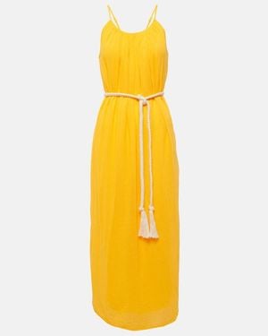 Velvet Lorelei Cotton Maxi Dress - Yellow