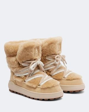 Bogner Botas De Nieve Chamonix De Borrego Y Ante - Neutro