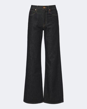 SLVRLAKE Denim Grace Wide-Leg Jeans - Black