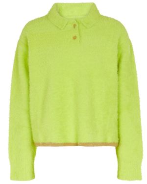 Jacquemus Le Polo Neve Polo Jumper - Green