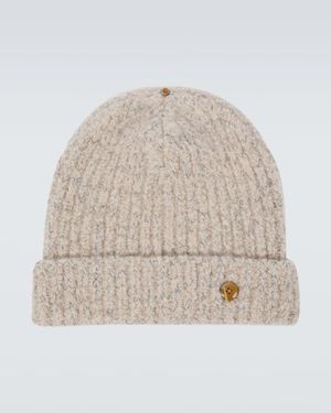 God's True Cashmere Muetze Aus Kaschmir Mit Tigerauge - Natur