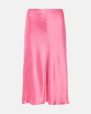 Stella McCartney Satin Midi Skirt - Pink