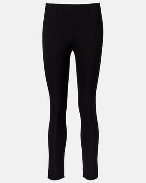 Veronica Beard Scuba Cropped Slim Pants - Black