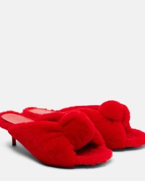 Bottega Veneta Cherry Mules - Red