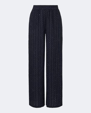 Melissa Odabash Pantalones Palazzo Trisha Adornados - Azul