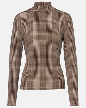 Veronica Beard Top Nate Aus Jersey - Braun