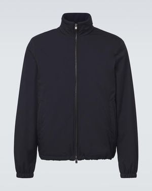 Agnona Zip-Up Jacket - Blue