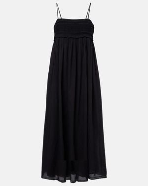 Posse Midikleid Danielle Aus Baumwolle Und Spitze - Schwarz