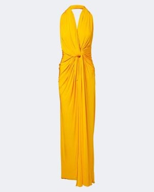 Alex Perry Robe Aus Jersey - Gelb