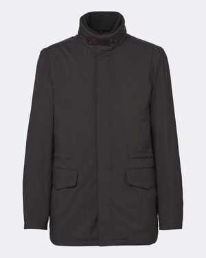 Thom Sweeney Carcoat Mit Leder - Schwarz