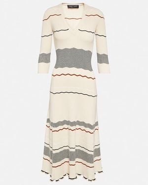 Proenza Schouler Striped Midi Dress - Natural