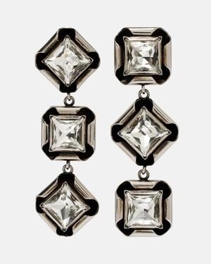 Givenchy Crystal-Embellished Drop Earrings - Black
