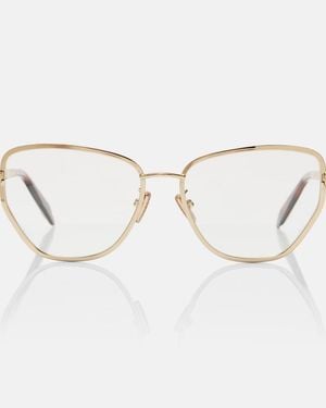 BVLGARI Serpenti Forever Cat-Eye Glasses - Natural