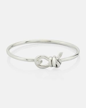 Bottega Veneta Pulsera Knot De Plata De Ley - Metálico