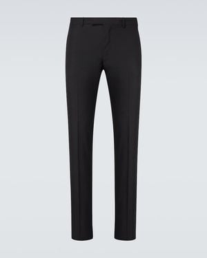 Lardini Wool And Mohair Suit Trousers - Black