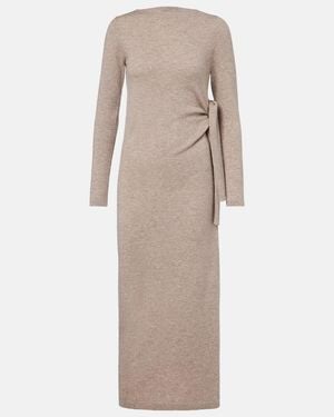 knee length dresses for ladies Winter Special Ruby Red 2 Piece Premium Woollen Midi Dress For Women M