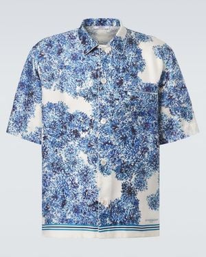 Givenchy Hemd Couture Seam Aus Seiden-Twill - Blau