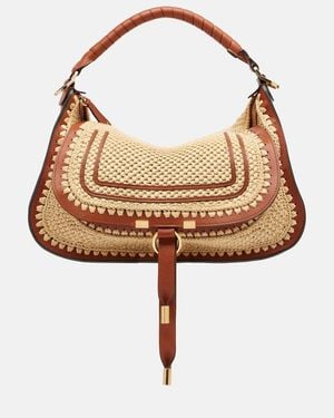 Chloé Schultertasche Marcie Small - Braun