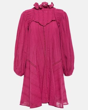 Isabel Marant Isma Cotton-Blend Minidress - Pink