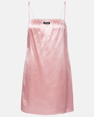 Miu Miu Satin Slip Dress - Pink