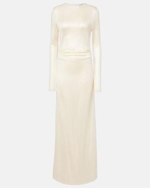 TOVE Luella Draped Jersey Gown - White