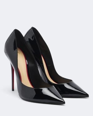 Christian Louboutin La Pigalle Patent Leather Pumps - Black