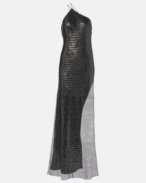 The Sei Sequined One-Shoulder Gown - Black