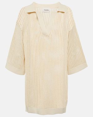 Nanushka Siya Crochet Top - Natural