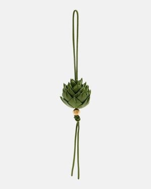 Loewe Paula's Ibiza Taschenanhaenger Artichoke Aus Leder - Grün