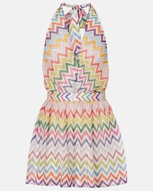 Missoni Playsuit Aus Haekelstrick - Weiß