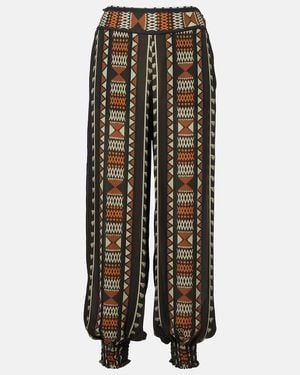 Johanna Ortiz Nareem Silk Georgette Balloon Trousers - Black