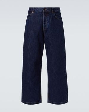Loewe Mid-Rise Barrel-Leg Jeans - Blue