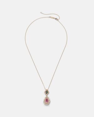 Suzanne Kalan 18Kt Pendant Necklace With Gemstones - White