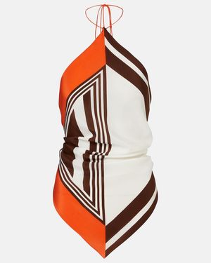 SIR. Top Destino Aus Seide - Rot