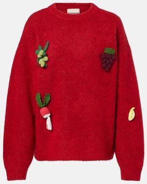 ALÉMAIS Pullover Fruitto Aus Einem Alpakawollgemisch - Rot