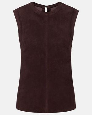 Stouls Miuccia Suede Top - Brown