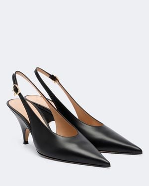 Gianvito Rossi Slingback-Pumps Sofia Aus Leder - Schwarz