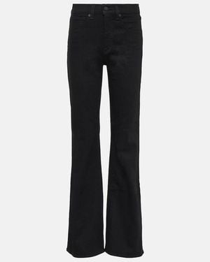 Nili Lotan Jeans Bootcut Celia De Tiro Alto - Negro