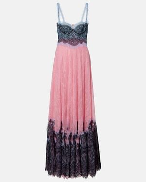 Costarellos Vestido De Fiesta Gallie De Encaje - Rosa